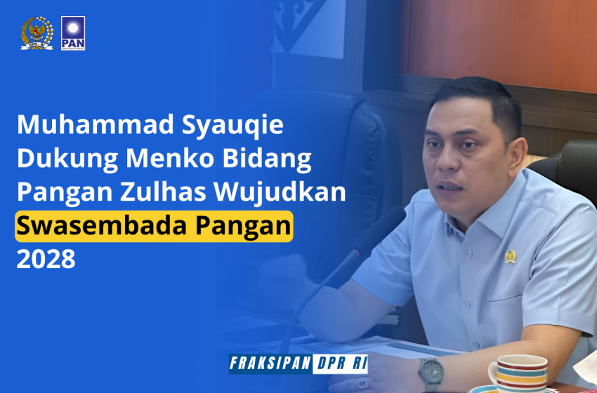  Muhammad Syauqie Dukung Menko Bidang Pangan Zulhas Wujudkan Swasembada Pangan 2028