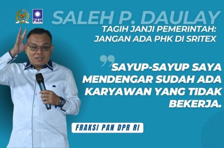 Saleh Partaonan Daulay Ketua Komisi VII DPR RI