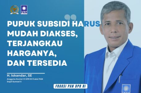 H. Iskandar Anggota DPR RI Fraksi PAN Dapil Sumsel II