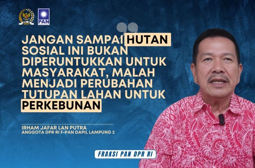  Irham Jafar: Pemanfaatan Hutan Sosial Harus Tepat Sasaran, Jangan Sampai Jadi Perkebunan Sawit