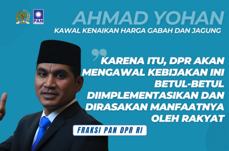 Ahmad Yohan: DPR Akan Kawal Ketat Kebijakan HPP Gabah dan Jagung Demi Kesejahteraan Petani