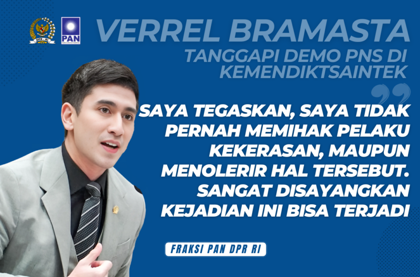  Demo PNS di Mendiktsaintek, Verrell Bramasta: Tegas Tolak Pelaku Kekerasan!