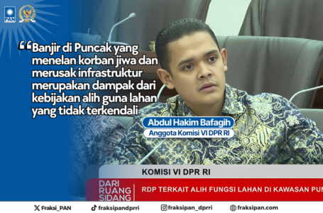 Alih Fungsi Lahan di Puncak Disorot DPR, Abdul Hakim: Jangan Cari Untung Instan!