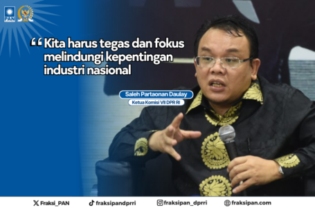 Saleh Partaonan Daulay Ketua Komisi VII DPR RI
