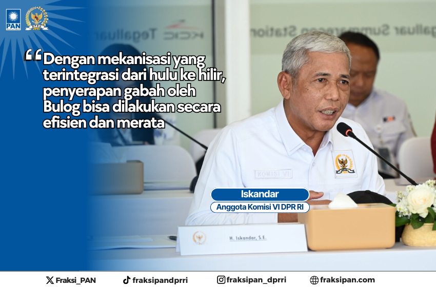 Iskandar Soroti Tantangan Penyerapan Gabah Petani, Minta Bulog Percepat Akselerasi Teknologi