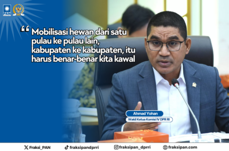Ahmad Yohan Soroti Penyakit Hewan dan Lemahnya Karantina Jelang Idul Adha